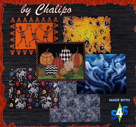 Halloween 2020 Rugs by Chalipo from All4Sims