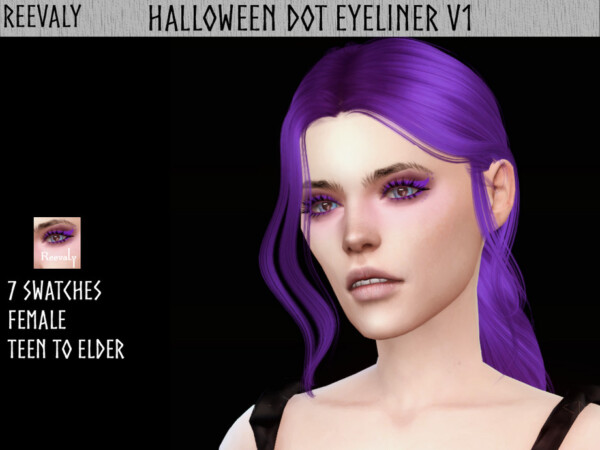 Halloween Dot Eyeliner V1 by Reevaly from TSR