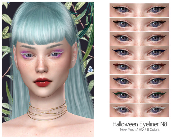 Halloween Eyeliner N8 by Lisaminicatsims from TSR