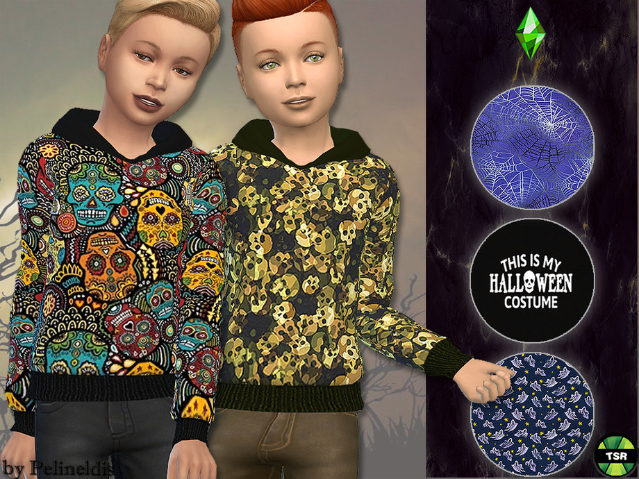 Halloween Sweatshirt by Pelineldis from TSR • Sims 4 Downloads