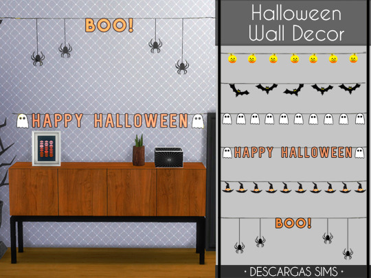 Halloween Wall Decor from Descargas Sims