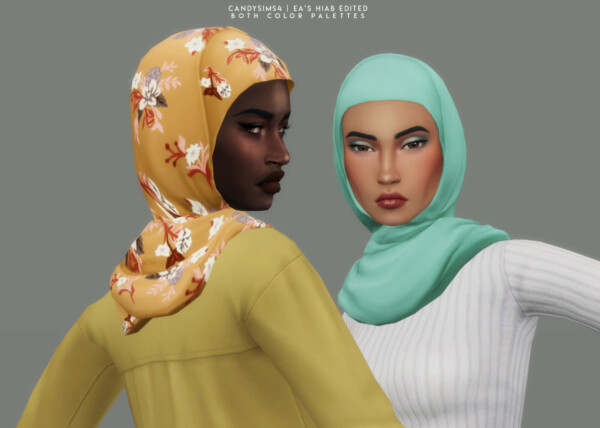 Hijab retextured from Candy Sims 4
