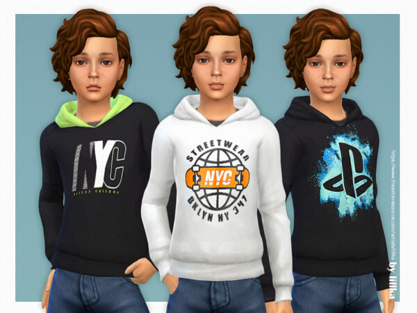 Hoodie for Boys P22 by lillka from TSR