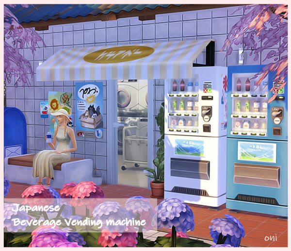 Japanese beverage vending machine by oni from Mod The Sims