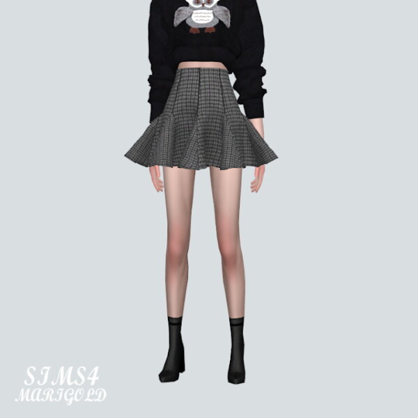 K Flare Mini Skirt 2 from SIMS4 Marigold