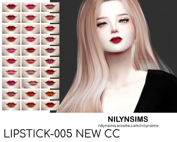 Lipstick 005 from Nilyn Sims 4