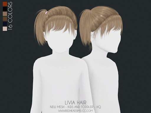 Livia hairstyle from Red Head Sims