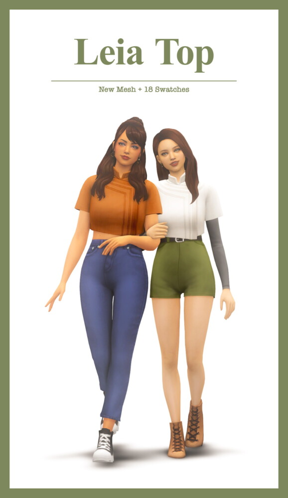 Leia Top from Sims4Nicole