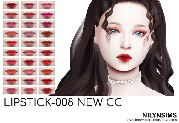 Lipstick 008 from Nilyn Sims 4