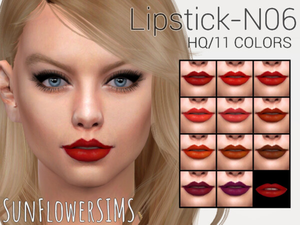 Lipstick N06 by SunFlowerSIMS from TSR