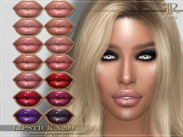 Lipstick N200 by FashionRoyaltySims from TSR