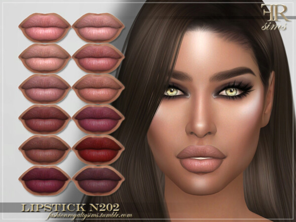 Lipstick N202 by FashionRoyaltySims from TSR
