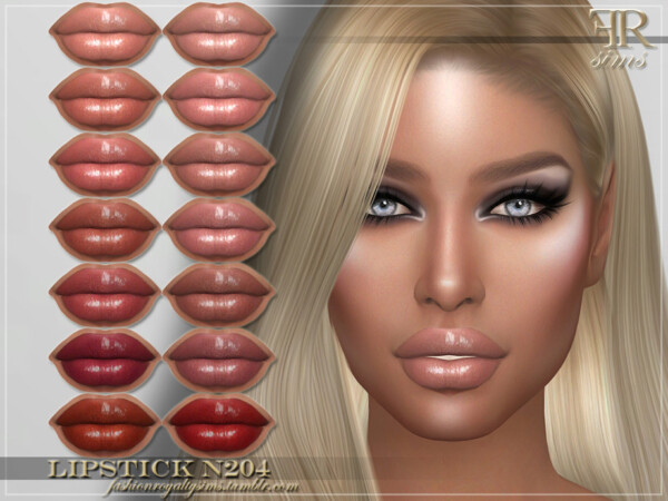 Lipstick N204 by FashionRoyaltySims from TSR