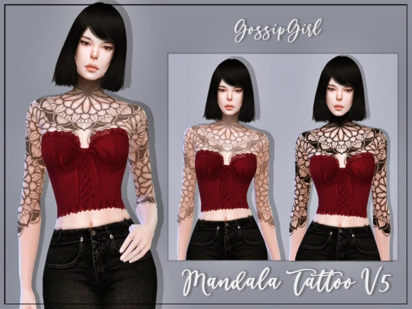 Mandala Tattoo V5 by GossipGirl S4 from TSR