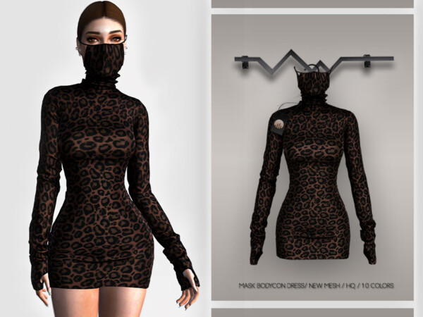 Mask Bodycon Dress by busra tr from TSR