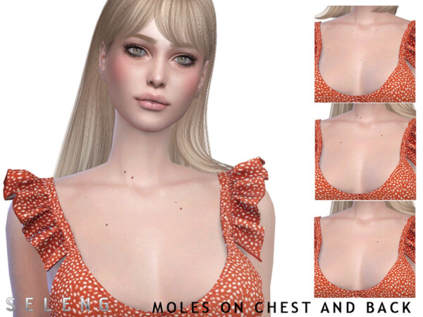 Moles on chest and back by Seleng from TSR