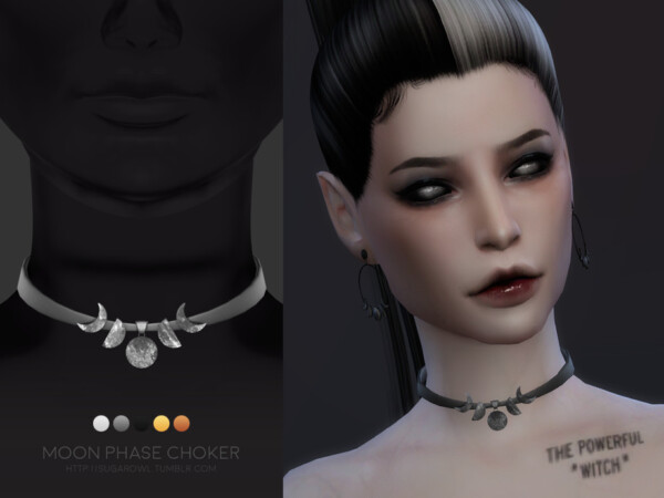 Moon Phase choker by sugar owl from TSR