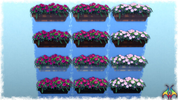 Mumumental Mums Windowbox by Wykkyd from Mod The Sims