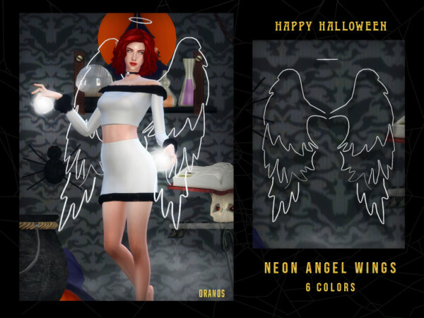 Neon Angel Wings by OranosTR from TSR