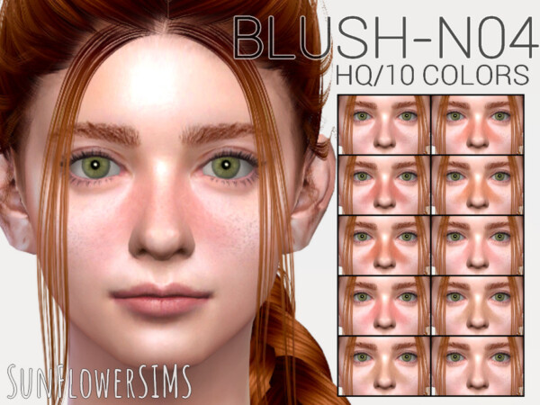 Nose blush N04 by SunFlowerSIMS from TSR