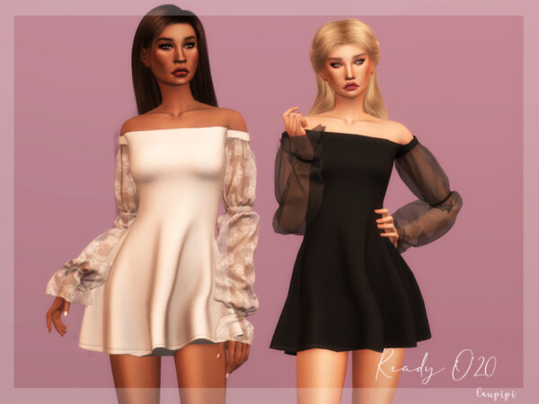 Off Shoulder Dress by laupipi from TSR
