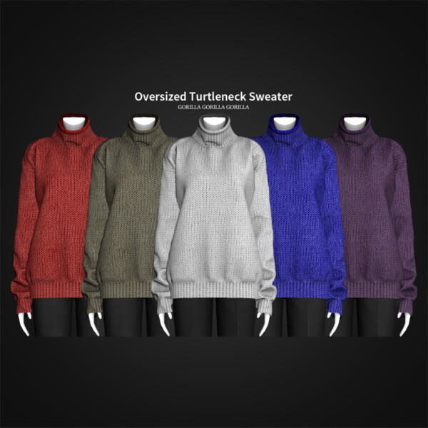 Oversized Turtleneck Sweater from Gorilla