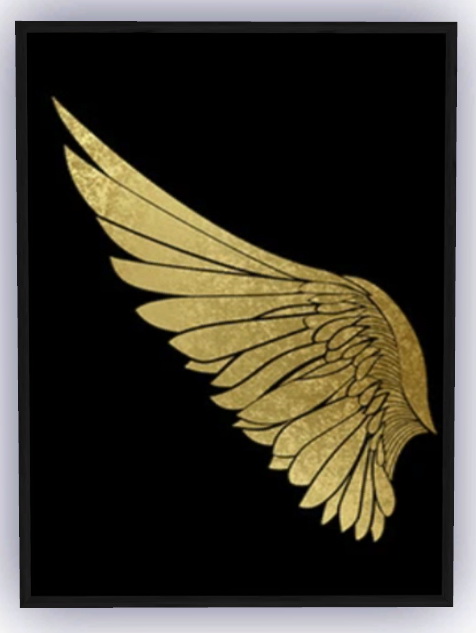 Pair of Golden Wings Painting from Pop Sims Culture