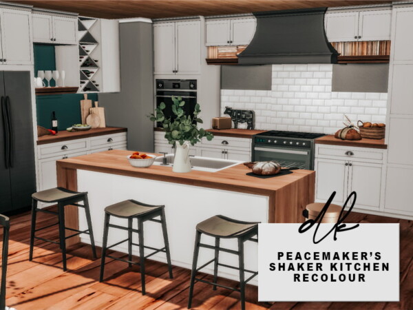 Peacemaker’s Shaker Kitchen Recolours from DK Sims