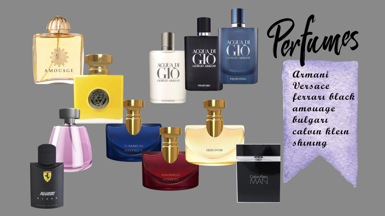 Perfumes from Leo 4 Sims • Sims 4 Downloads