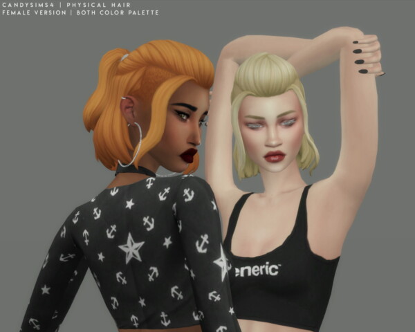 Physical hair from Candy Sims 4