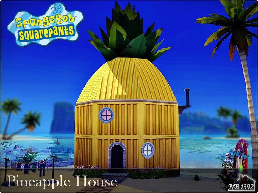 Pineapple House no CC by nobody1392 from TSR • Sims 4 Downloads