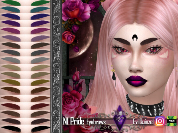 Pride N1 Eyebrows by EvilQuinzel from TSR