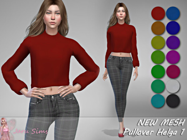 Pullover Helga 1 by  Jaru Sims from TSR
