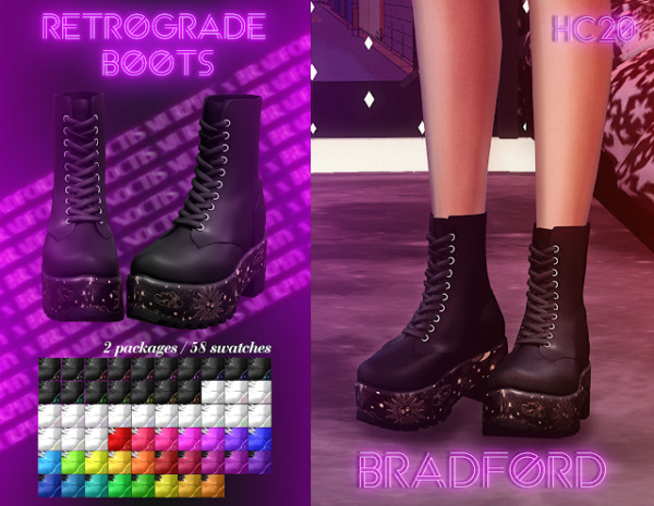 Retrograde Boots from Murphy • Sims 4 Downloads