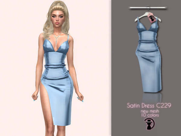 Satin Dress C229 by turksimmer from TSR