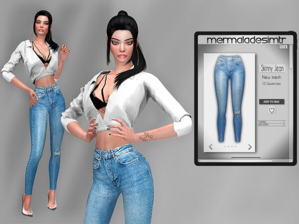 Skinny Jean MC73 by mermaladesimtr from TSR