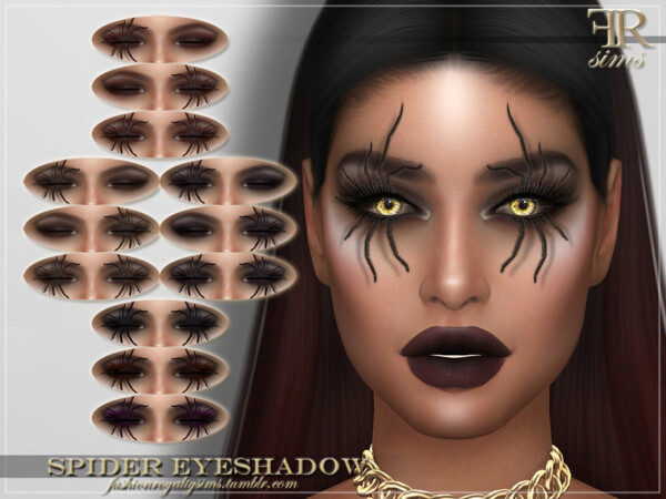 Spider Eyeshadow by FashionRoyaltySims from TSR