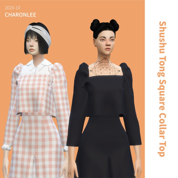 Square Collar Top from Charonlee