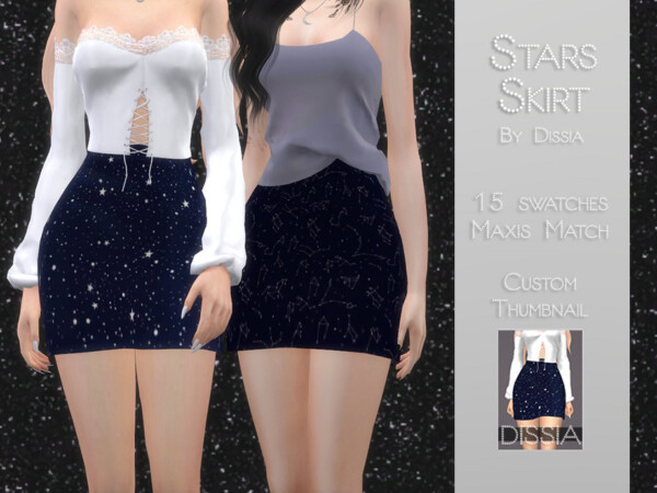 Stars Skirt by Dissia from TSR