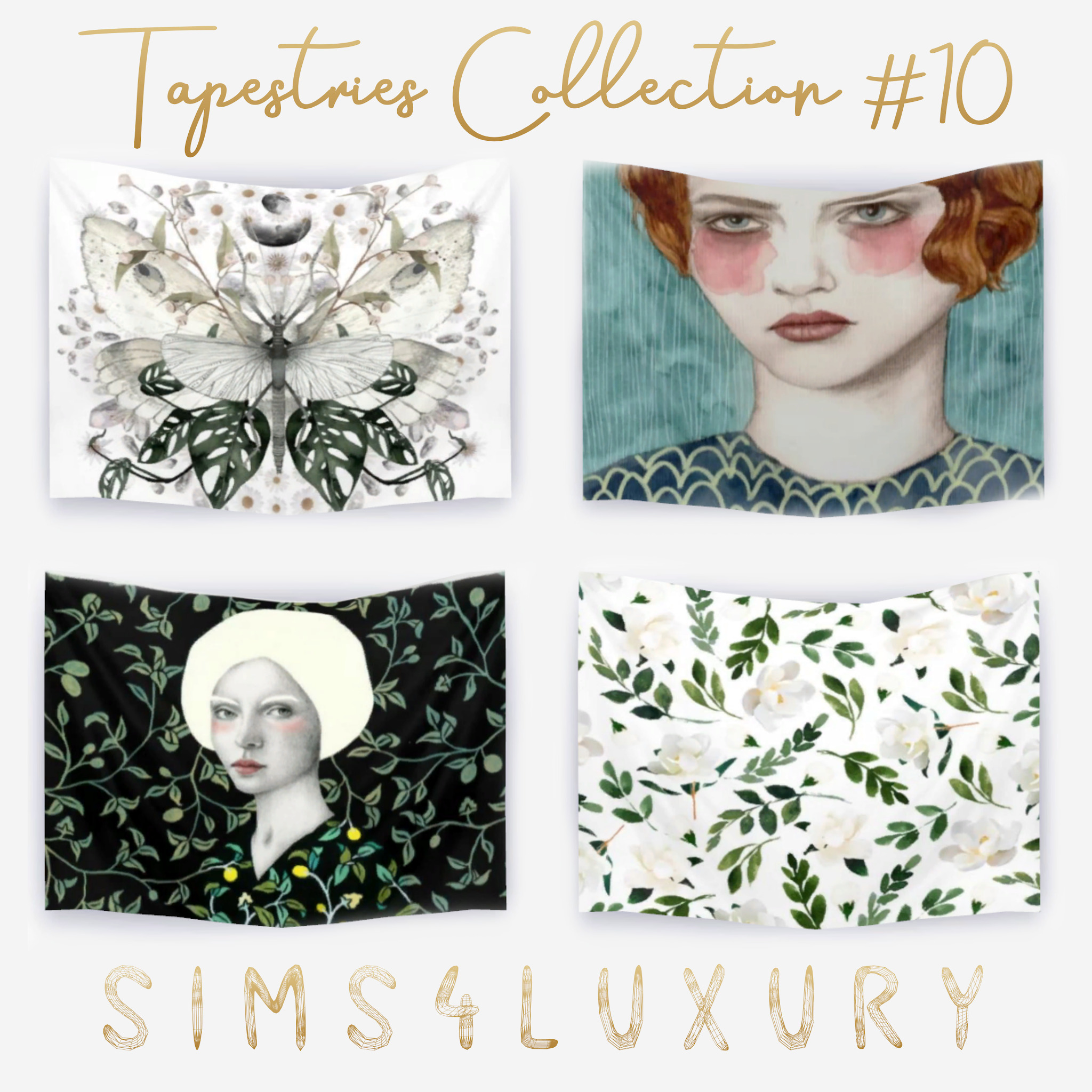 Sims 4 Tapestries Cc