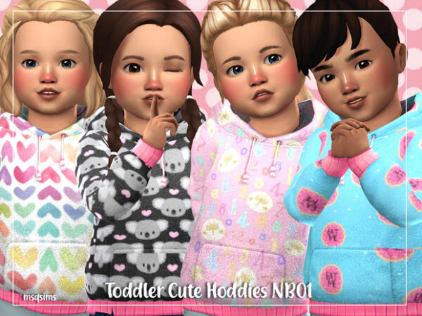 Toddler Cute Hoddies NB01 from MSQ Sims