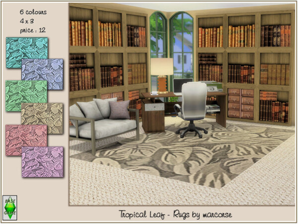 Tropical Leaf Rugs by marcorse from TSR