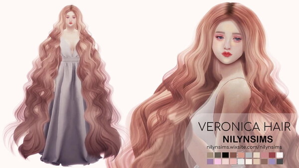 Veronica hair from Nilyn Sims 4