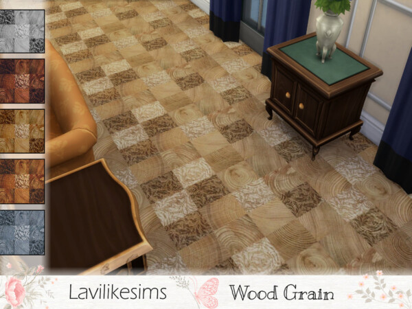 Wood Grain Floor by lavilikesims from TSR