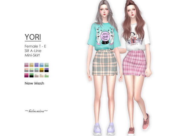 Yori Mini Skirt by Helsoseira from TSR