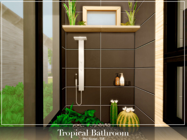 Tropical Bathroom by Mini Simmer from TSR