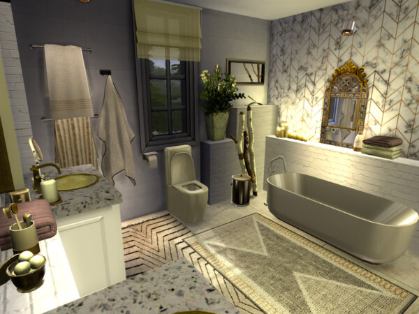 Boho Chic Bathroom by fredbrenny from TSR • Sims 4 Downloads