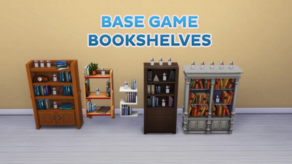 More Bookshelves by simsi45 from Mod The Sims