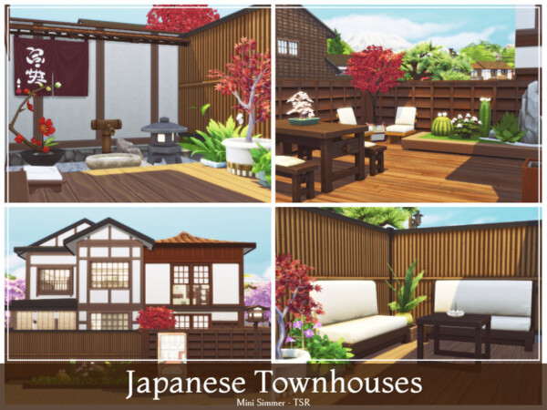 Japanese Townhouses by Mini Simmer from TSR