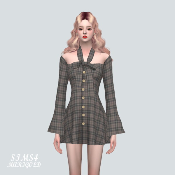 SSS Ribbon Mini Dress from SIMS4 Marigold